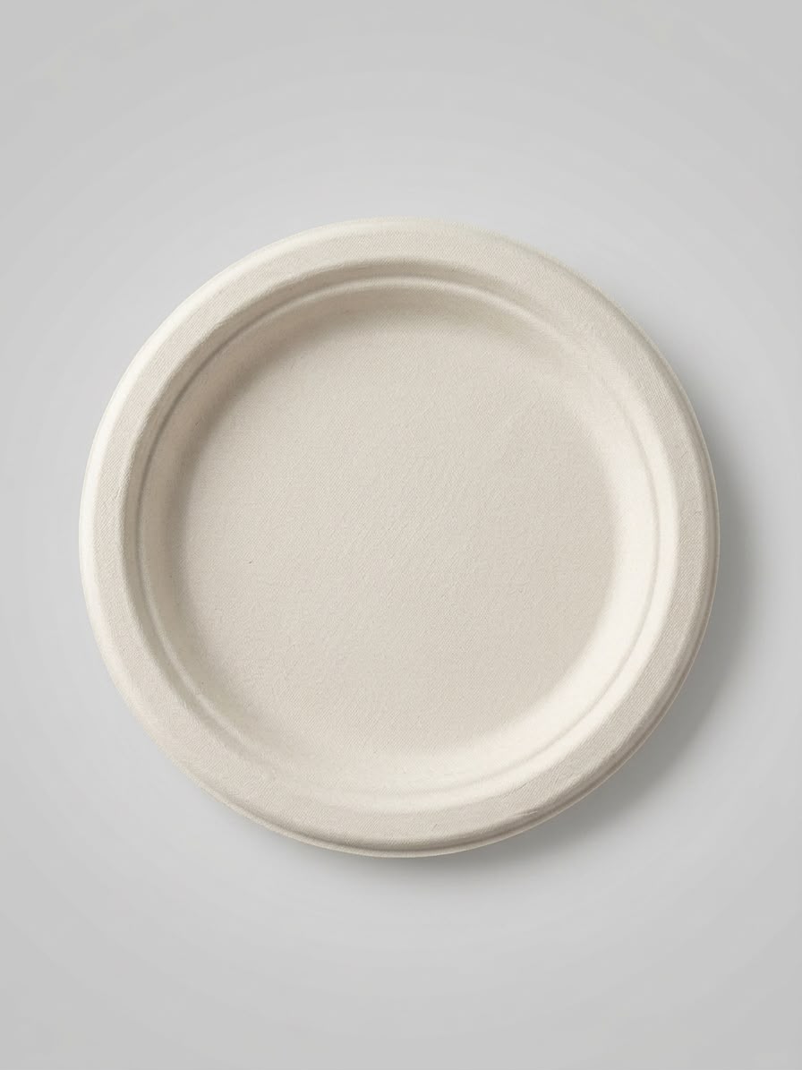 9" Compostable Bagasse Plates — Heavy Duty, 400 Count