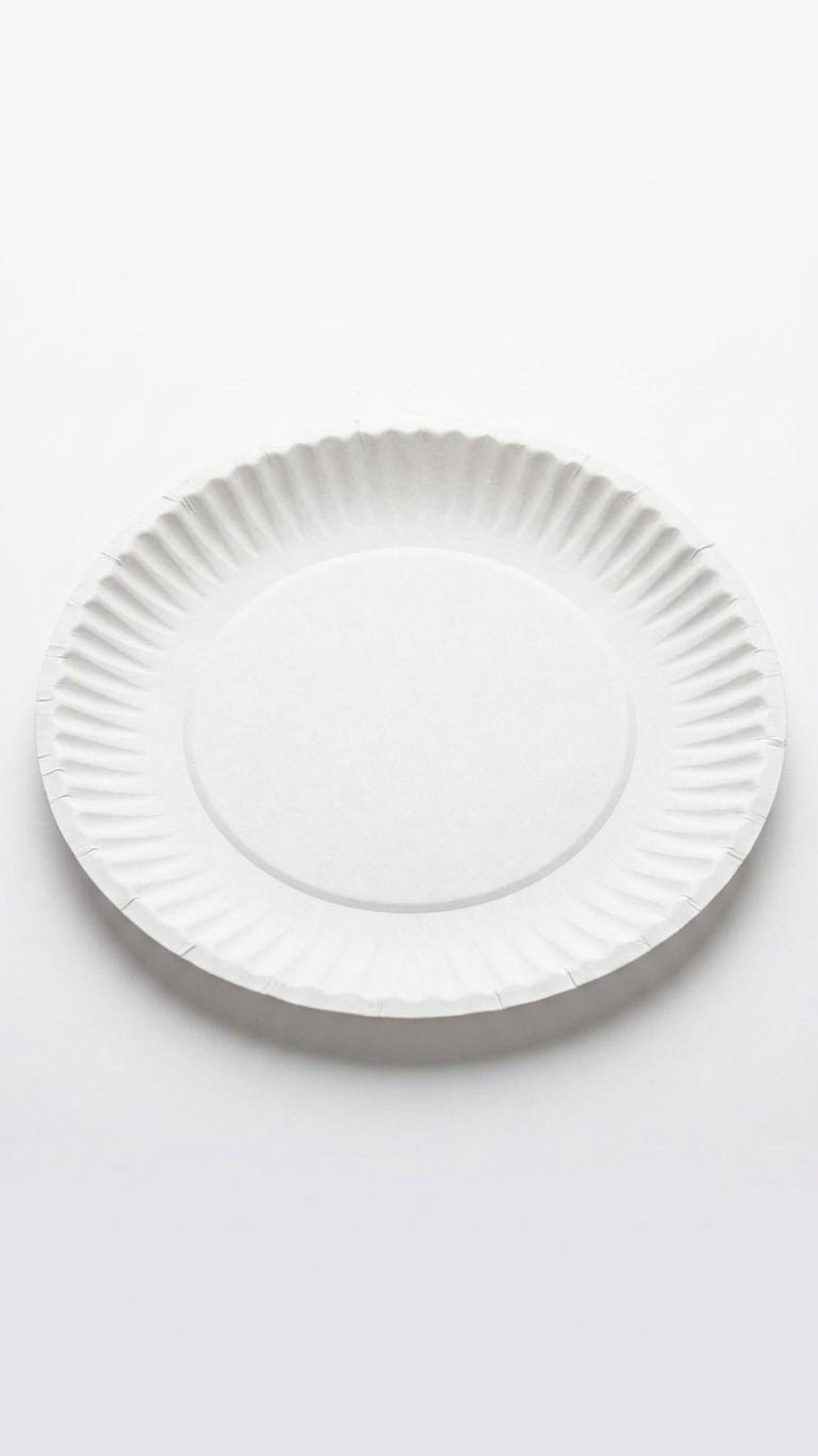 9" Compostable Plates — Heavy Duty Bagasse, Bulk 400 Pack