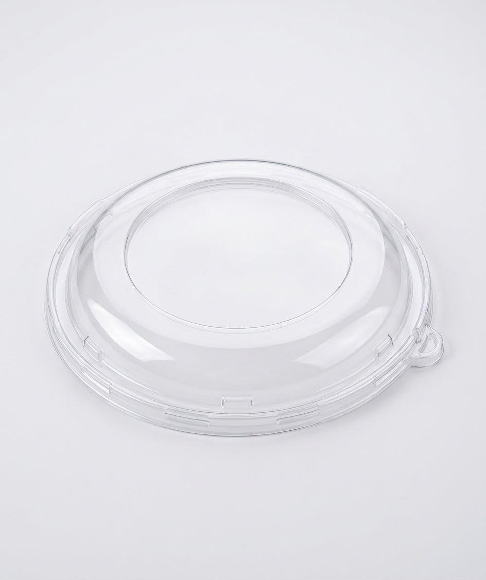 Clear Dome Lids for 32 oz Bowls — Recyclable PET, Bulk