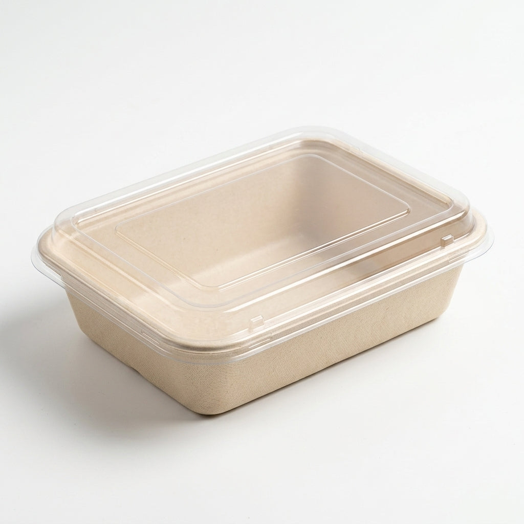 Clear PET Lids for 8x6 Food Boxes | Flat Stackable Bulk